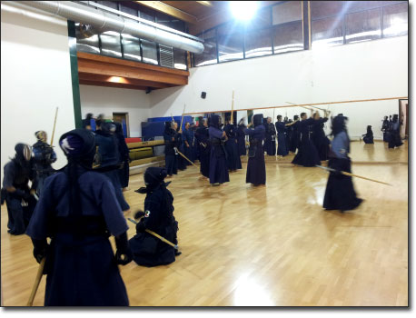 sala interna palestra kendo